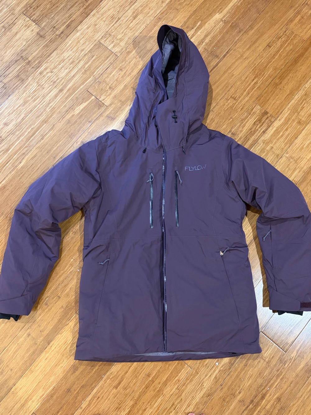 Flylow Women's Hooded Insulated Ski Jacket - Plum